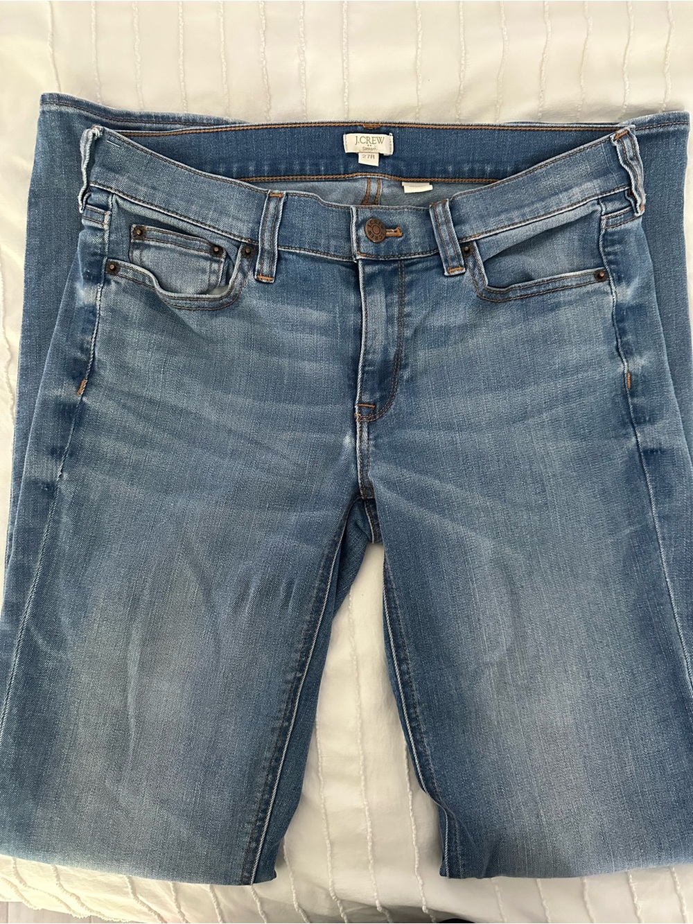J. Crew Straight Leg Light Blue Denim Jeans